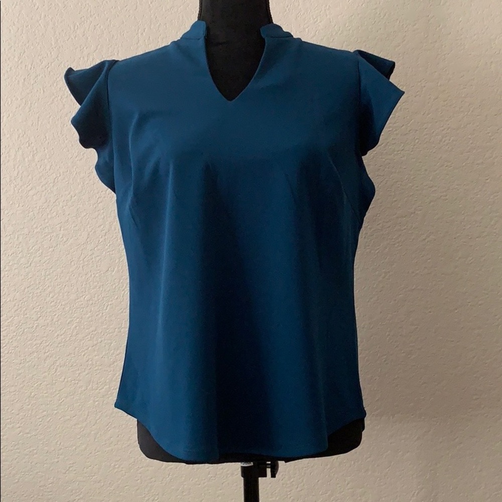 Teal, 7th Avenue New York & Company Shirt NWT
